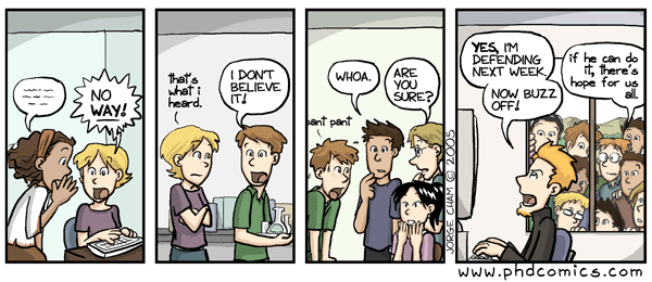 Phd comics dissertation defense meaning